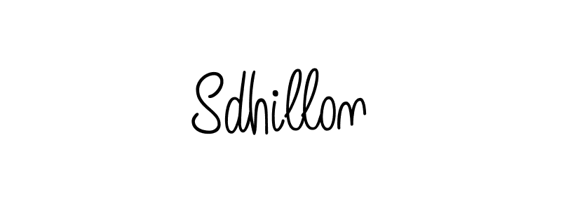 Create a beautiful signature design for name Sdhillon. With this signature (Angelique-Rose-font-FFP) fonts, you can make a handwritten signature for free. Sdhillon signature style 5 images and pictures png