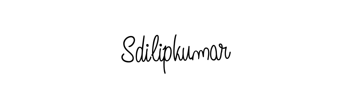 How to make Sdilipkumar  name signature. Use Angelique-Rose-font-FFP style for creating short signs online. This is the latest handwritten sign. Sdilipkumar  signature style 5 images and pictures png