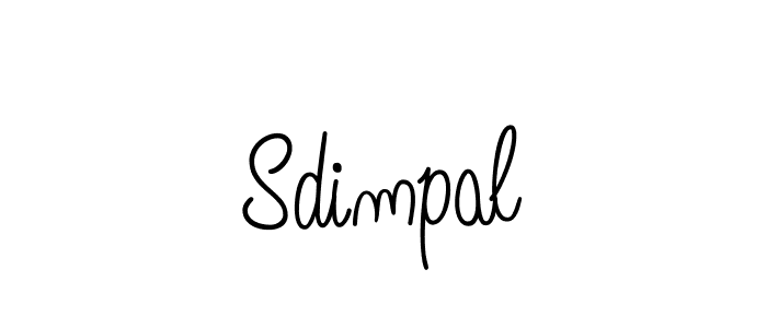 Use a signature maker to create a handwritten signature online. With this signature software, you can design (Angelique-Rose-font-FFP) your own signature for name Sdimpal. Sdimpal signature style 5 images and pictures png