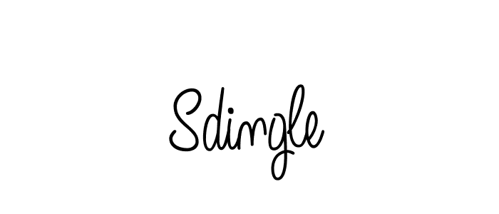 Sdingle stylish signature style. Best Handwritten Sign (Angelique-Rose-font-FFP) for my name. Handwritten Signature Collection Ideas for my name Sdingle. Sdingle signature style 5 images and pictures png