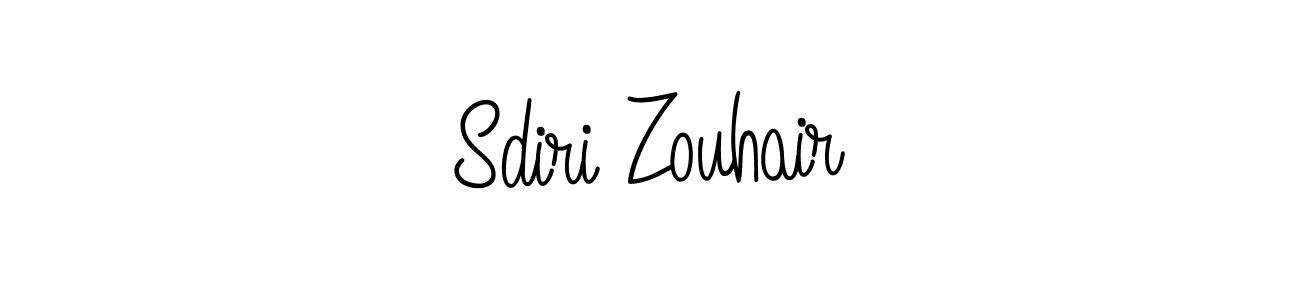 Make a beautiful signature design for name Sdiri Zouhair. With this signature (Angelique-Rose-font-FFP) style, you can create a handwritten signature for free. Sdiri Zouhair signature style 5 images and pictures png