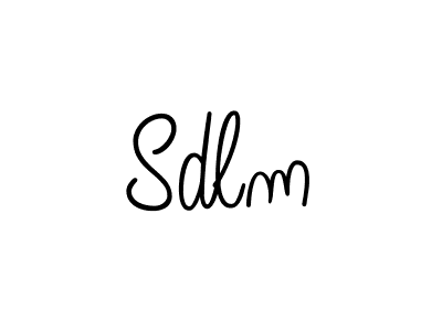 How to make Sdlm signature? Angelique-Rose-font-FFP is a professional autograph style. Create handwritten signature for Sdlm name. Sdlm signature style 5 images and pictures png