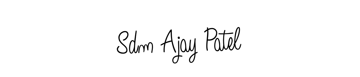 Make a short Sdm Ajay Patel signature style. Manage your documents anywhere anytime using Angelique-Rose-font-FFP. Create and add eSignatures, submit forms, share and send files easily. Sdm Ajay Patel signature style 5 images and pictures png