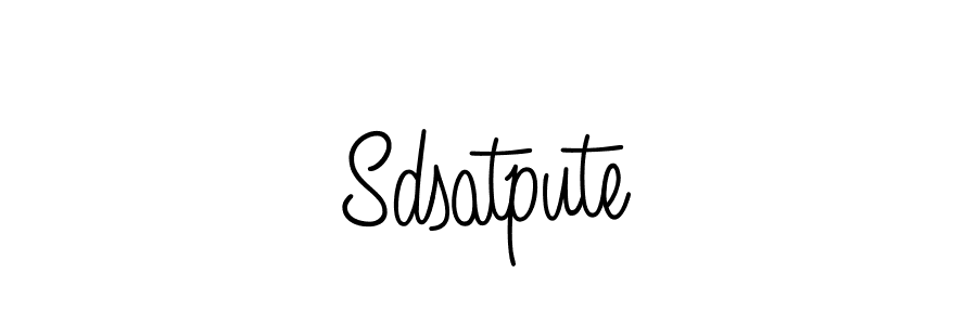 Design your own signature with our free online signature maker. With this signature software, you can create a handwritten (Angelique-Rose-font-FFP) signature for name Sdsatpute. Sdsatpute signature style 5 images and pictures png