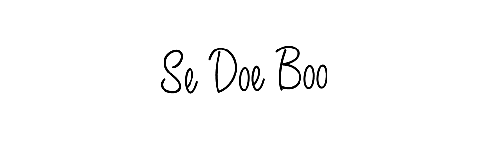 Se Doe Boo stylish signature style. Best Handwritten Sign (Angelique-Rose-font-FFP) for my name. Handwritten Signature Collection Ideas for my name Se Doe Boo. Se Doe Boo signature style 5 images and pictures png