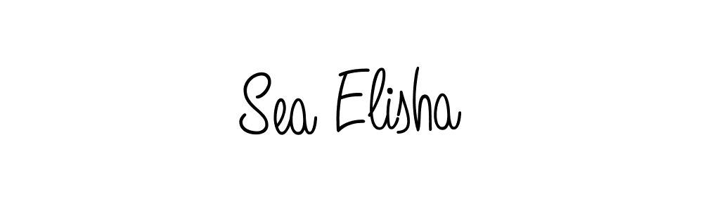 How to make Sea Elisha name signature. Use Angelique-Rose-font-FFP style for creating short signs online. This is the latest handwritten sign. Sea Elisha signature style 5 images and pictures png