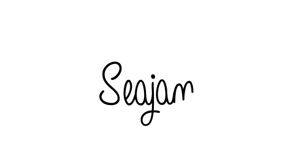 How to make Seajan name signature. Use Angelique-Rose-font-FFP style for creating short signs online. This is the latest handwritten sign. Seajan signature style 5 images and pictures png