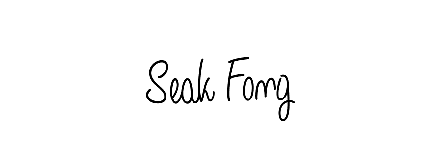 Use a signature maker to create a handwritten signature online. With this signature software, you can design (Angelique-Rose-font-FFP) your own signature for name Seak Fong. Seak Fong signature style 5 images and pictures png