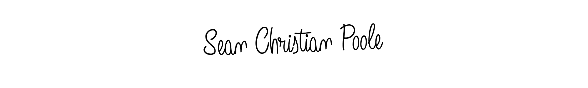 How to make Sean Christian Poole name signature. Use Angelique-Rose-font-FFP style for creating short signs online. This is the latest handwritten sign. Sean Christian Poole signature style 5 images and pictures png