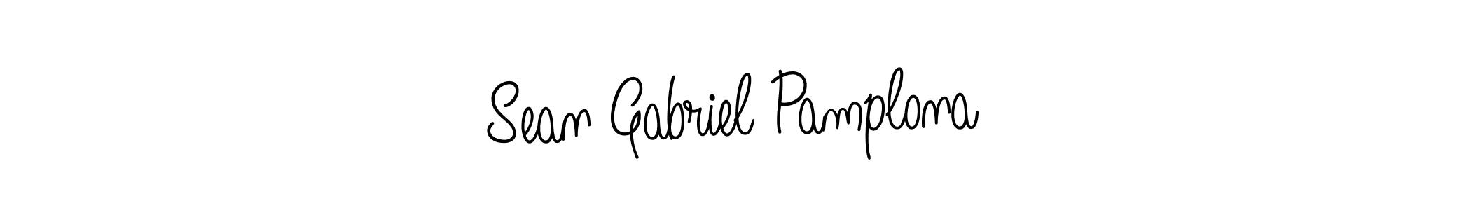 You should practise on your own different ways (Angelique-Rose-font-FFP) to write your name (Sean Gabriel Pamplona) in signature. don't let someone else do it for you. Sean Gabriel Pamplona signature style 5 images and pictures png