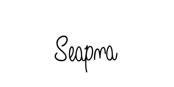 Create a beautiful signature design for name Seapna. With this signature (Angelique-Rose-font-FFP) fonts, you can make a handwritten signature for free. Seapna signature style 5 images and pictures png