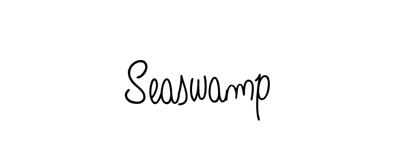 Make a beautiful signature design for name Seaswamp. With this signature (Angelique-Rose-font-FFP) style, you can create a handwritten signature for free. Seaswamp signature style 5 images and pictures png