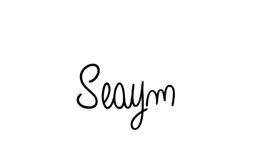 Also we have Seaym name is the best signature style. Create professional handwritten signature collection using Angelique-Rose-font-FFP autograph style. Seaym signature style 5 images and pictures png