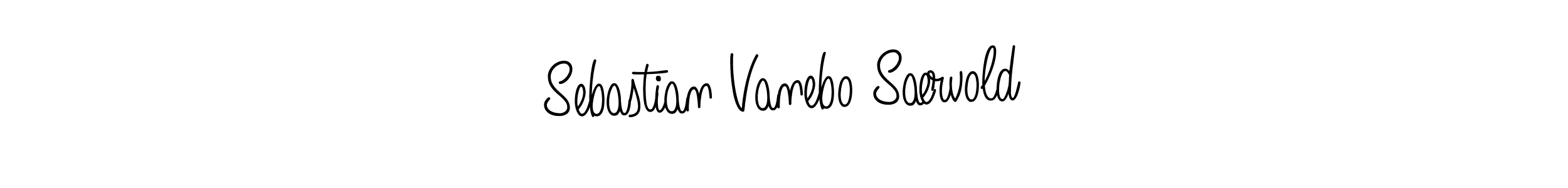 Use a signature maker to create a handwritten signature online. With this signature software, you can design (Angelique-Rose-font-FFP) your own signature for name Sebastian Vanebo Særvold. Sebastian Vanebo Særvold signature style 5 images and pictures png