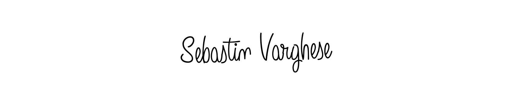 How to make Sebastin Varghese name signature. Use Angelique-Rose-font-FFP style for creating short signs online. This is the latest handwritten sign. Sebastin Varghese signature style 5 images and pictures png