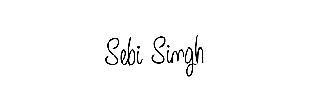 Use a signature maker to create a handwritten signature online. With this signature software, you can design (Angelique-Rose-font-FFP) your own signature for name Sebi Singh. Sebi Singh signature style 5 images and pictures png