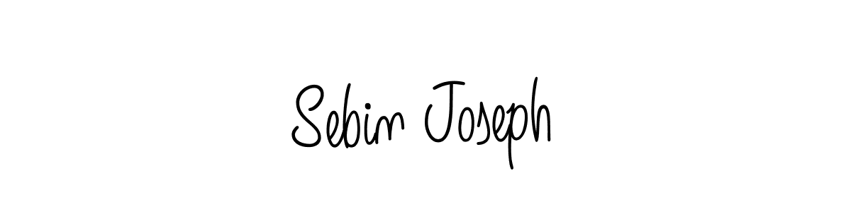 How to make Sebin Joseph name signature. Use Angelique-Rose-font-FFP style for creating short signs online. This is the latest handwritten sign. Sebin Joseph signature style 5 images and pictures png