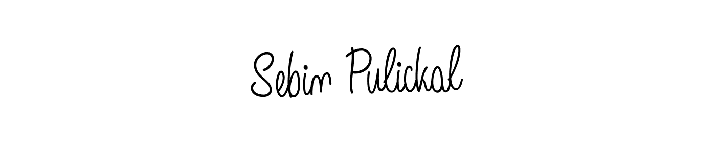 Design your own signature with our free online signature maker. With this signature software, you can create a handwritten (Angelique-Rose-font-FFP) signature for name Sebin Pulickal. Sebin Pulickal signature style 5 images and pictures png