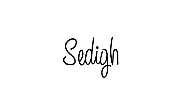 The best way (Angelique-Rose-font-FFP) to make a short signature is to pick only two or three words in your name. The name Sedigh include a total of six letters. For converting this name. Sedigh signature style 5 images and pictures png