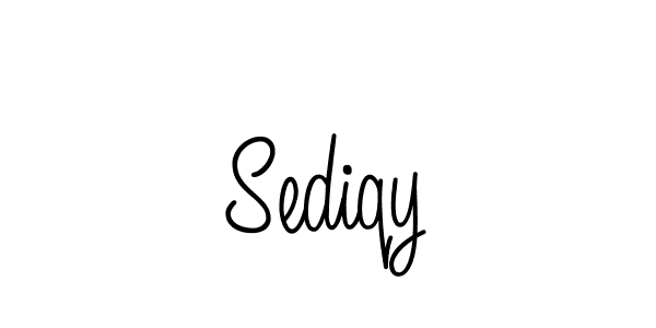 Use a signature maker to create a handwritten signature online. With this signature software, you can design (Angelique-Rose-font-FFP) your own signature for name Sediqy. Sediqy signature style 5 images and pictures png