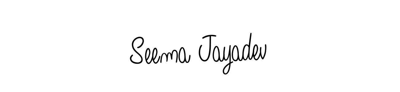 This is the best signature style for the Seema Jayadev name. Also you like these signature font (Angelique-Rose-font-FFP). Mix name signature. Seema Jayadev signature style 5 images and pictures png
