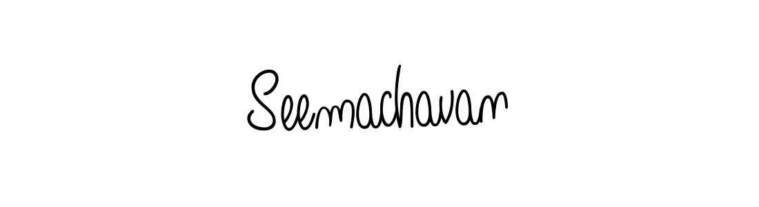 Create a beautiful signature design for name Seemachavan. With this signature (Angelique-Rose-font-FFP) fonts, you can make a handwritten signature for free. Seemachavan signature style 5 images and pictures png