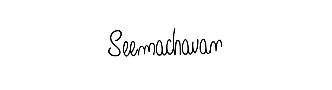 Create a beautiful signature design for name Seemachavan. With this signature (Angelique-Rose-font-FFP) fonts, you can make a handwritten signature for free. Seemachavan signature style 5 images and pictures png