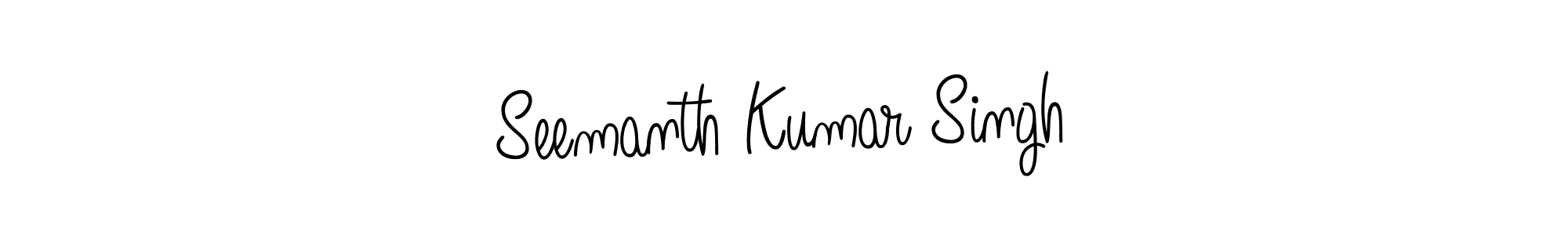 Also we have Seemanth Kumar Singh name is the best signature style. Create professional handwritten signature collection using Angelique-Rose-font-FFP autograph style. Seemanth Kumar Singh signature style 5 images and pictures png