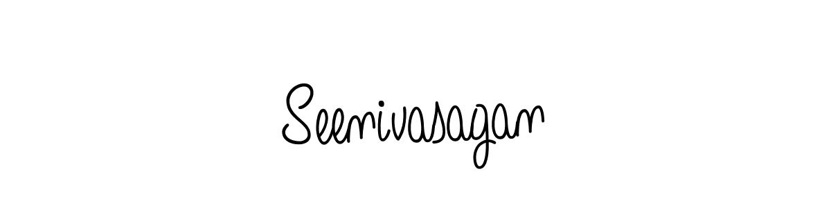 Use a signature maker to create a handwritten signature online. With this signature software, you can design (Angelique-Rose-font-FFP) your own signature for name Seenivasagan. Seenivasagan signature style 5 images and pictures png