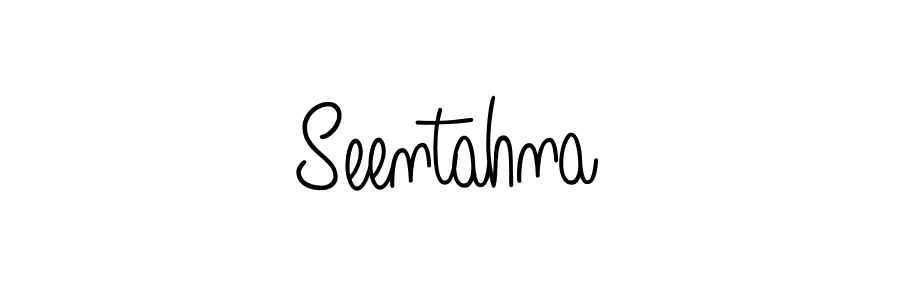 How to Draw Seentahna signature style? Angelique-Rose-font-FFP is a latest design signature styles for name Seentahna. Seentahna signature style 5 images and pictures png