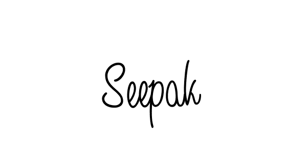 Make a beautiful signature design for name Seepak. With this signature (Angelique-Rose-font-FFP) style, you can create a handwritten signature for free. Seepak signature style 5 images and pictures png