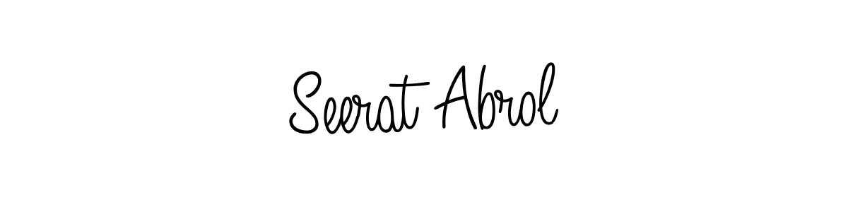 You can use this online signature creator to create a handwritten signature for the name Seerat Abrol. This is the best online autograph maker. Seerat Abrol signature style 5 images and pictures png