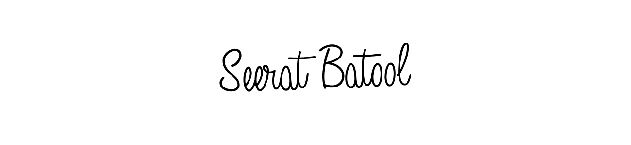 Seerat Batool stylish signature style. Best Handwritten Sign (Angelique-Rose-font-FFP) for my name. Handwritten Signature Collection Ideas for my name Seerat Batool. Seerat Batool signature style 5 images and pictures png