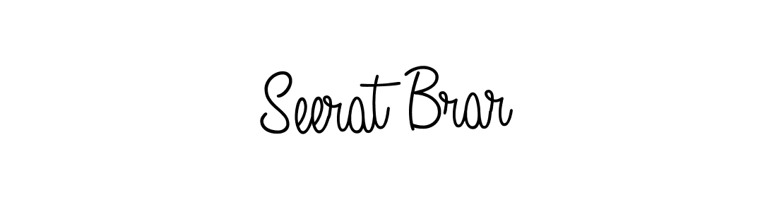 Design your own signature with our free online signature maker. With this signature software, you can create a handwritten (Angelique-Rose-font-FFP) signature for name Seerat Brar. Seerat Brar signature style 5 images and pictures png