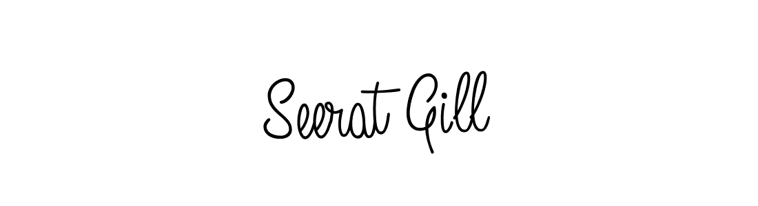 Create a beautiful signature design for name Seerat Gill. With this signature (Angelique-Rose-font-FFP) fonts, you can make a handwritten signature for free. Seerat Gill signature style 5 images and pictures png