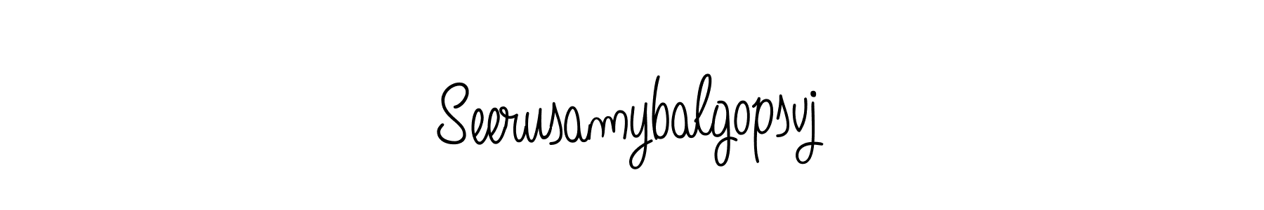 It looks lik you need a new signature style for name Seerusamybalgopsvj. Design unique handwritten (Angelique-Rose-font-FFP) signature with our free signature maker in just a few clicks. Seerusamybalgopsvj signature style 5 images and pictures png
