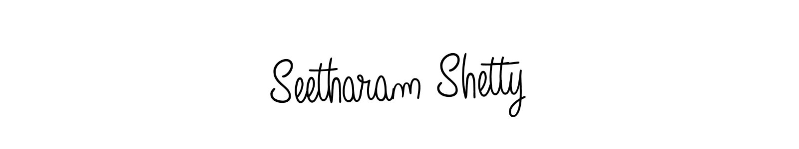 How to Draw Seetharam Shetty signature style? Angelique-Rose-font-FFP is a latest design signature styles for name Seetharam Shetty. Seetharam Shetty signature style 5 images and pictures png