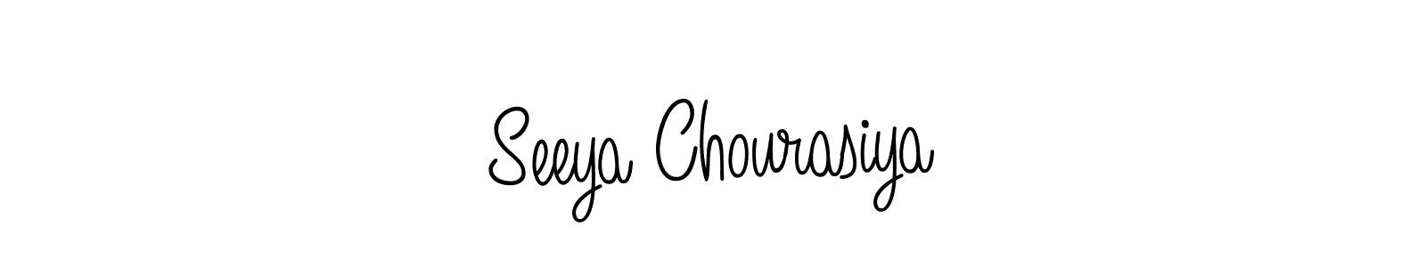 Use a signature maker to create a handwritten signature online. With this signature software, you can design (Angelique-Rose-font-FFP) your own signature for name Seeya Chourasiya. Seeya Chourasiya signature style 5 images and pictures png