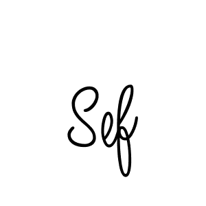 How to make Sef name signature. Use Angelique-Rose-font-FFP style for creating short signs online. This is the latest handwritten sign. Sef signature style 5 images and pictures png