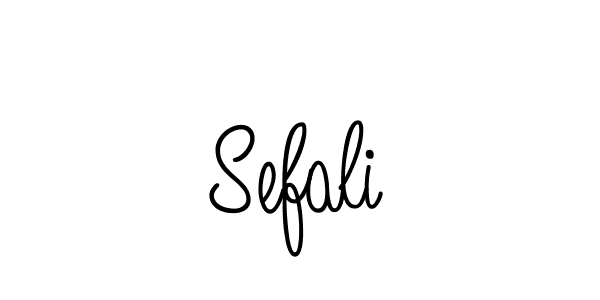 Design your own signature with our free online signature maker. With this signature software, you can create a handwritten (Angelique-Rose-font-FFP) signature for name Sefali. Sefali signature style 5 images and pictures png