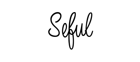 Create a personalized artistic stamp with Seful in Angelique-Rose-font-FFP font. Perfect for visual artists, designers, and influencers. Seful signature style 5 images and pictures png