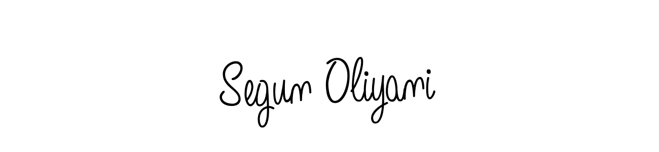 You should practise on your own different ways (Angelique-Rose-font-FFP) to write your name (Segun Oliyani) in signature. don't let someone else do it for you. Segun Oliyani signature style 5 images and pictures png