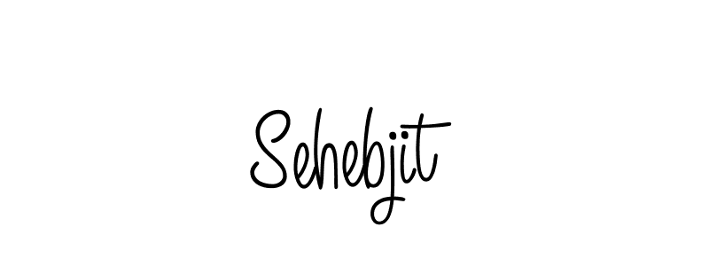 Design your own signature with our free online signature maker. With this signature software, you can create a handwritten (Angelique-Rose-font-FFP) signature for name Sehebjit. Sehebjit signature style 5 images and pictures png