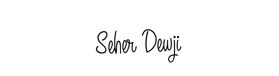 How to make Seher Dewji signature? Angelique-Rose-font-FFP is a professional autograph style. Create handwritten signature for Seher Dewji name. Seher Dewji signature style 5 images and pictures png