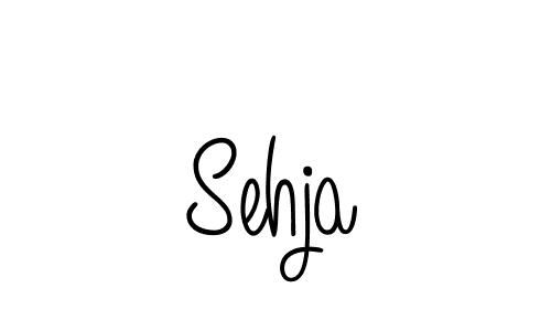 You should practise on your own different ways (Angelique-Rose-font-FFP) to write your name (Sehja) in signature. don't let someone else do it for you. Sehja signature style 5 images and pictures png