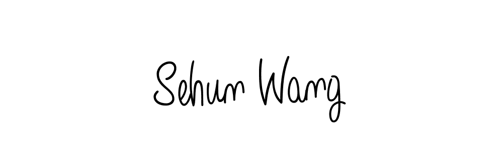 Also we have Sehun Wang name is the best signature style. Create professional handwritten signature collection using Angelique-Rose-font-FFP autograph style. Sehun Wang signature style 5 images and pictures png