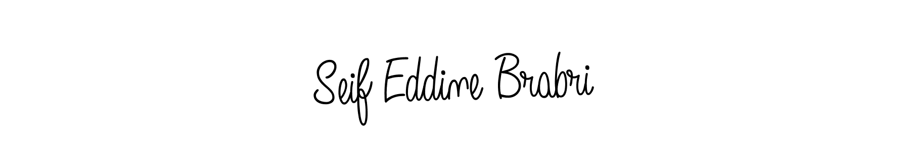 The best way (Angelique-Rose-font-FFP) to make a short signature is to pick only two or three words in your name. The name Seif Eddine Brabri include a total of six letters. For converting this name. Seif Eddine Brabri signature style 5 images and pictures png
