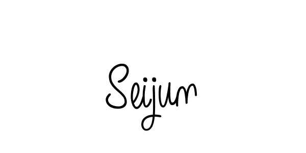 The best way (Angelique-Rose-font-FFP) to make a short signature is to pick only two or three words in your name. The name Seijun include a total of six letters. For converting this name. Seijun signature style 5 images and pictures png