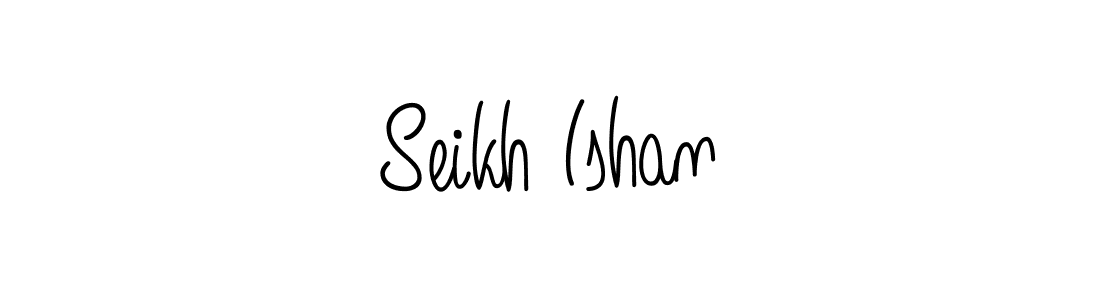 Check out images of Autograph of Seikh Ishan name. Actor Seikh Ishan Signature Style. Angelique-Rose-font-FFP is a professional sign style online. Seikh Ishan signature style 5 images and pictures png