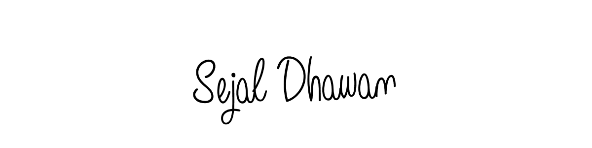 Sejal Dhawan stylish signature style. Best Handwritten Sign (Angelique-Rose-font-FFP) for my name. Handwritten Signature Collection Ideas for my name Sejal Dhawan. Sejal Dhawan signature style 5 images and pictures png